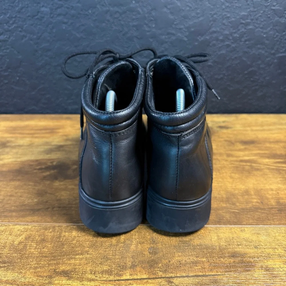 Josef Seibel‎ Sympatex Black Leather Waterproof Ankle Boots Mens Size 9M